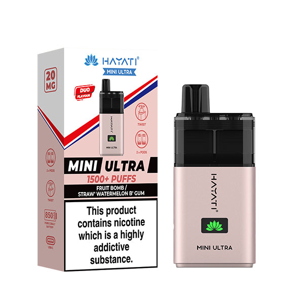 Hayati Mini Ultra - Fruit Bomb/Strawberry Watermelon Bubblegum