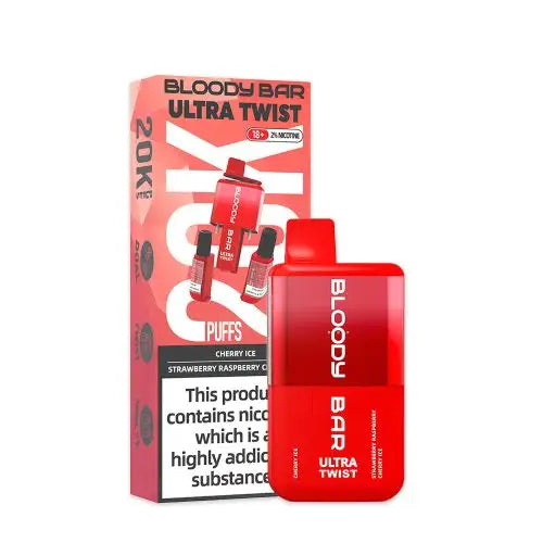 Bloody Bar Ultra Twist 20K - Cherry Ice/Strawberry Raspberry Cherry Ice