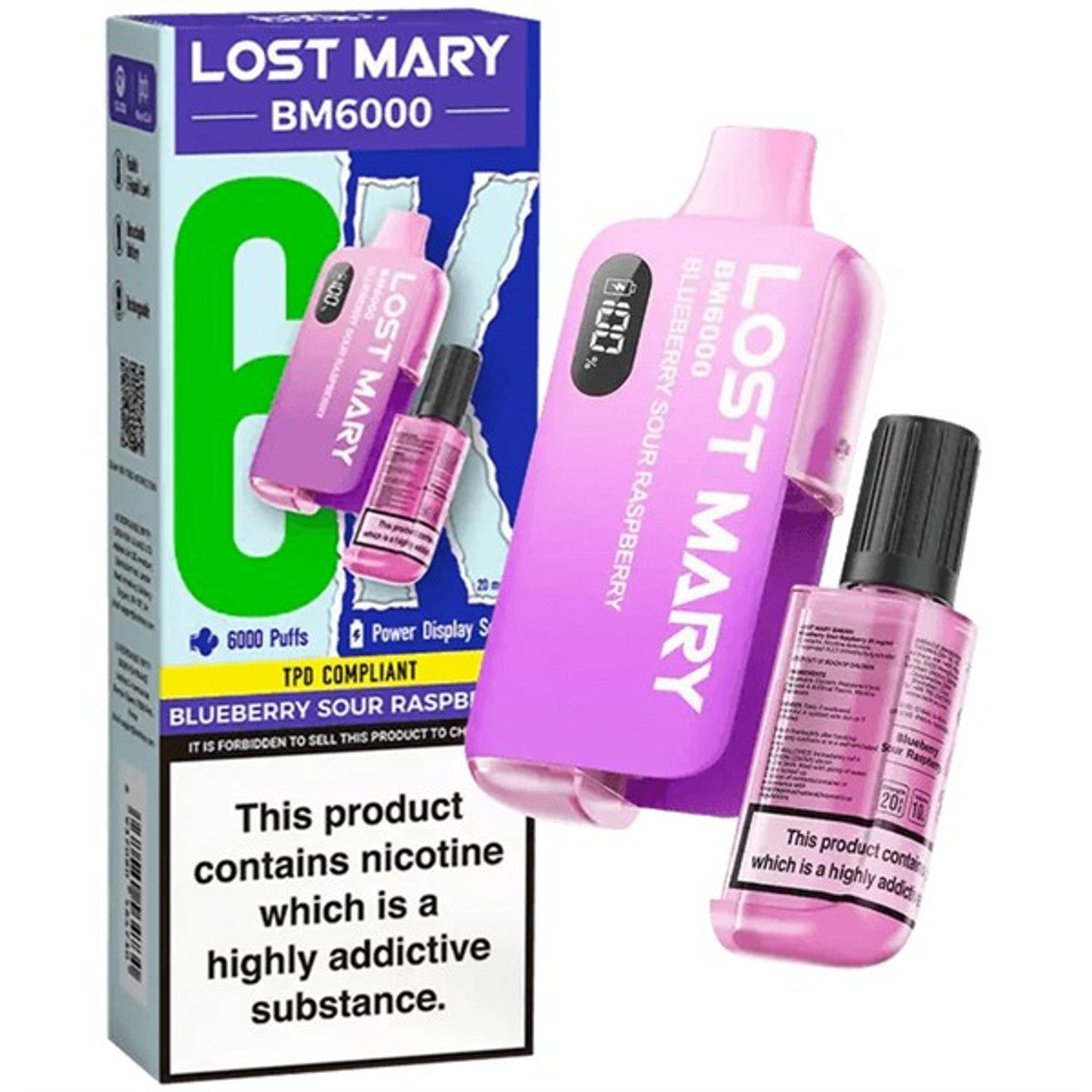 Lost Mary BM6000 - Blueberry Sour Raspberry