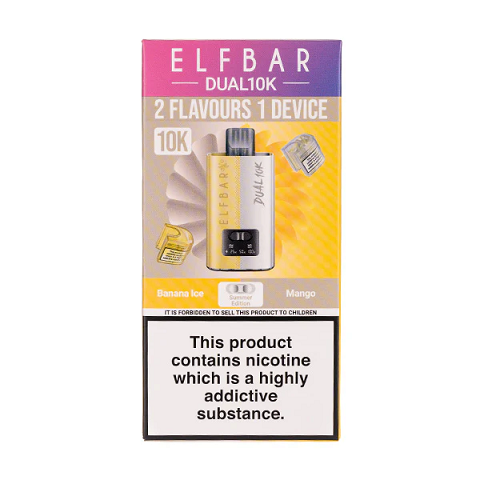 Elf Bar Dual 10K - Summer Edition Kit - Mango/Banana Ice