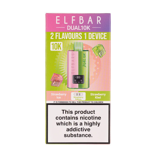 Elf Bar Dual 10K - Strawberry Edition Kit - Strawberry Ice/Strawberry Kiwi
