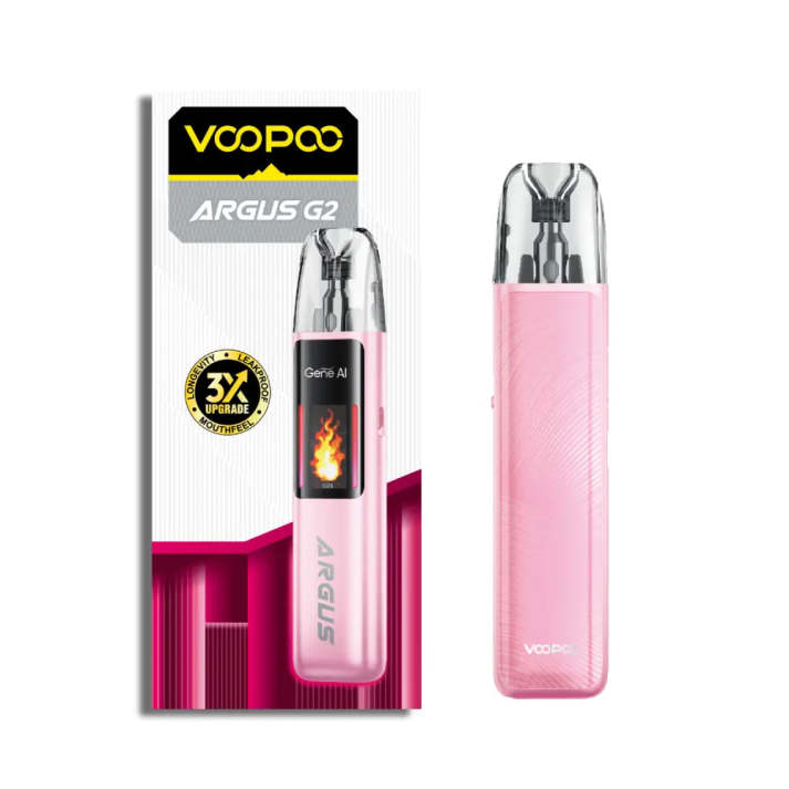 VooPoo Argus G2 Pod Vape Kit - Glow Pink