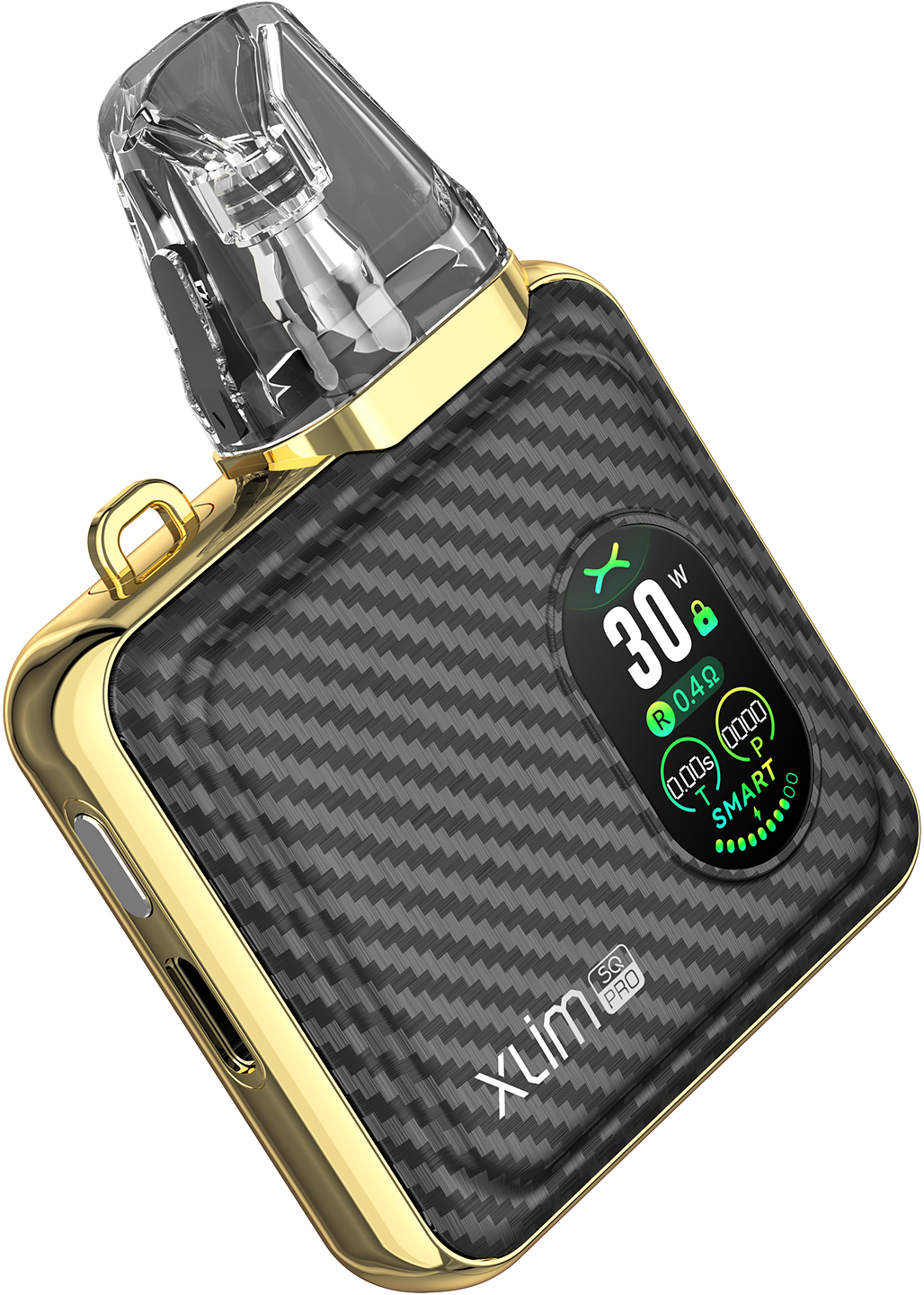 OXVA Xlim SQ Pro Pod Vape Kit - Gold Carbon