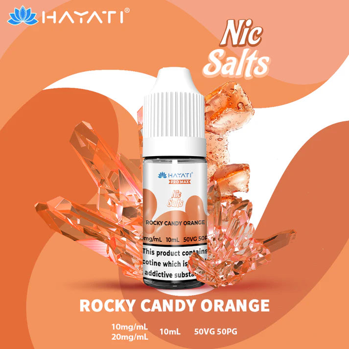 Hayati Pro Max Nic Salt E-liquid - Rocky Candy Orange