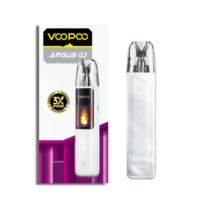 VooPoo Argus G2 Pod Vape Kit - Pearl White