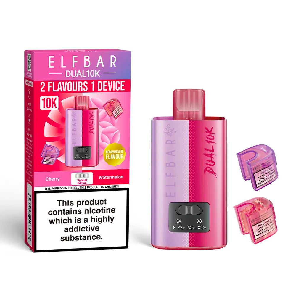 Elf Bar Dual 10K - Special Edition Kit - Cherry/Watermelon