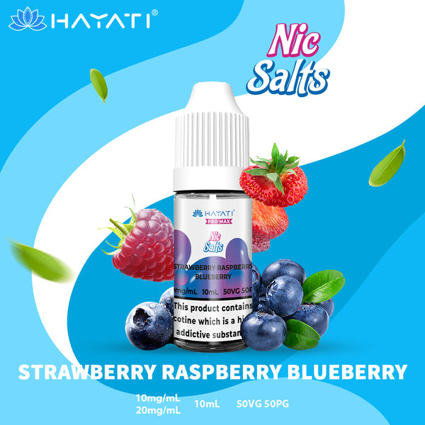 Hayati Pro Max Nic Salt E-liquid - Strawberry Raspberry Blueberry