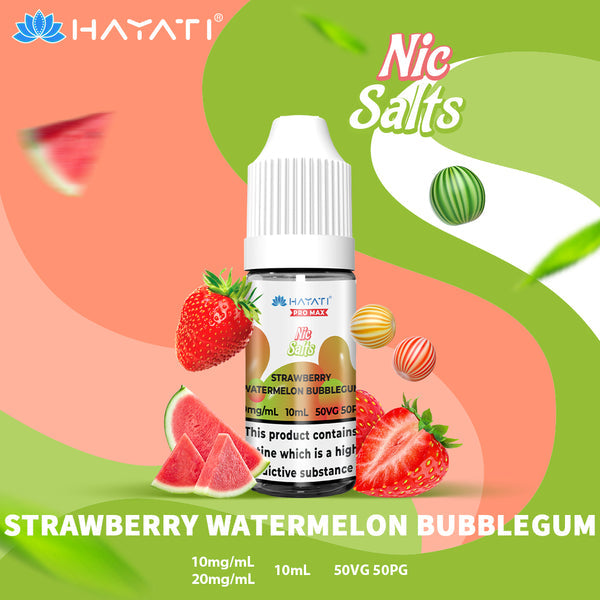 Hayati Pro Max Nic Salt E-liquid - Strawberry Watermelon Bubble
