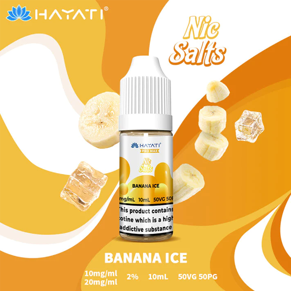 Hayati Pro Max Nic Salt E-liquid - Banana Ice