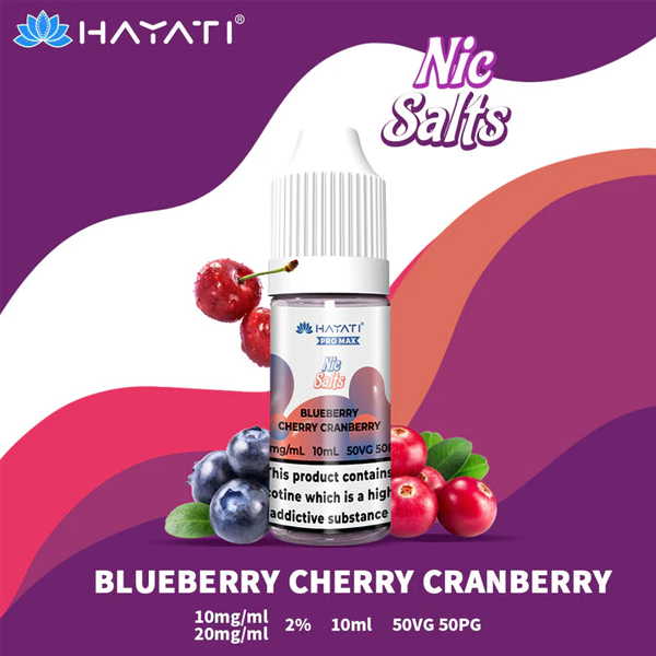 Hayati Pro Max Nic Salt E-liquid - Blueberry Cherry Cranberry