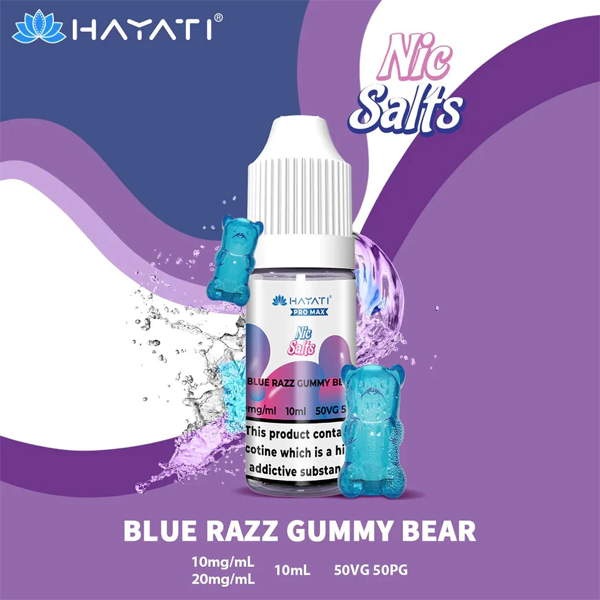 Hayati Pro Max Nic Salt E-liquid - Blue Razz Gummy Bear