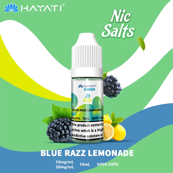 Hayati Pro Max Nic Salt E-liquid - Blue Razz Lemonade