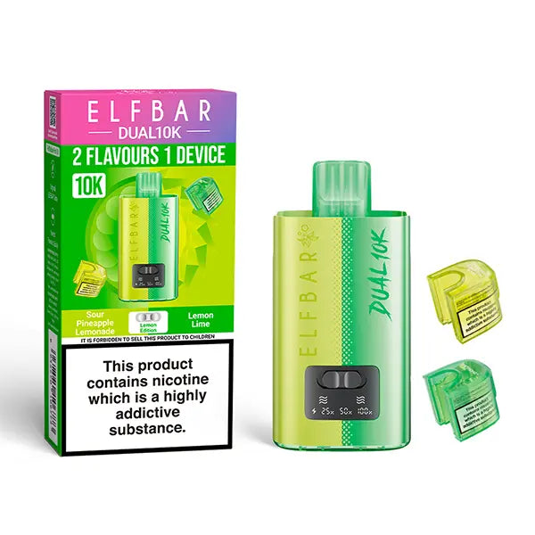 Elf Bar Dual 10K - Lemon Edition Kit - Lemon Lime/Sour Pineapple Lemonade