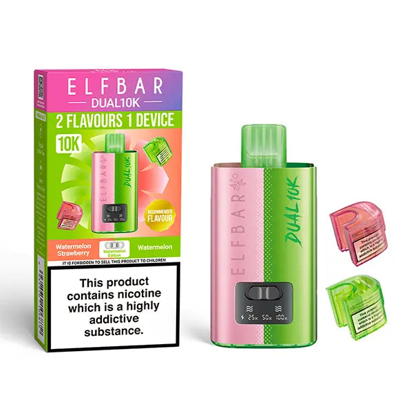 Elf Bar Dual 10K - Watermelon Edition Kit - Watermelon/Watermelon Strawberry