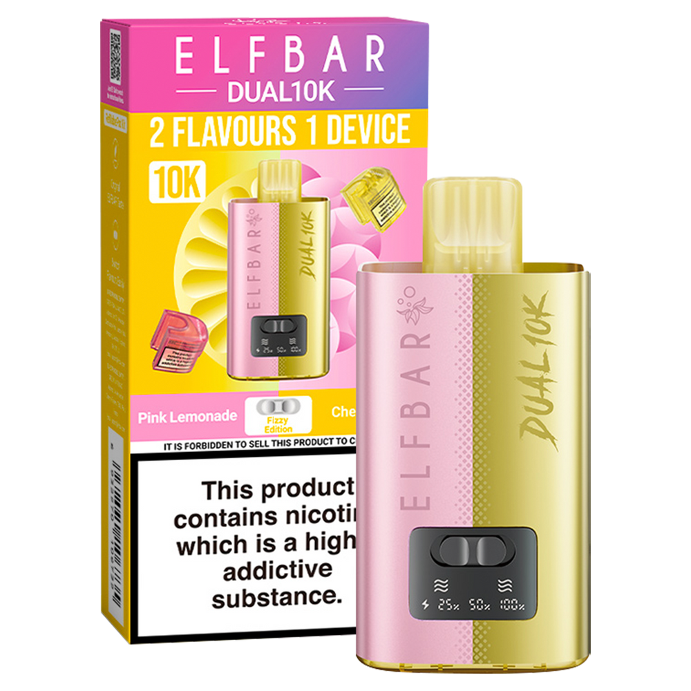 Elf Bar Dual 10K - Fizzy Edition Kit - Pink Lemonade/Cherry Cola