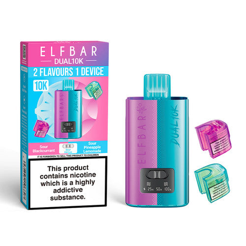 Elf Bar Dual 10K - Sour Edition Kit - Sour Blackcurrant/Sour Pineapple Lemonade