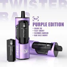 Twister Bar 4 in 1 2400 - Purple Edition: Grape Ice + Blue Razz Cherry + Lemon Lime + Blueberry Raspberry
