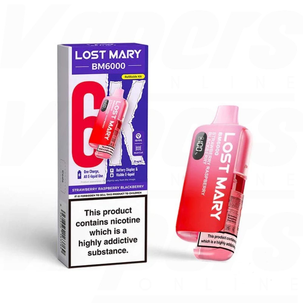 Lost Mary BM6000 Strawberry Raspberry Blackberry