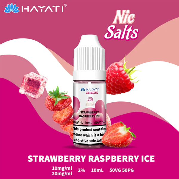 Hayati Pro Max Nic Salt E-liquid - Strawberry Raspberry Ice
